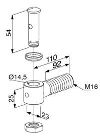 1039SET-M16-110~~P00001811 - Prijs per stuk,afname per 50 st -scharnieronderdelen 1039set- m16-110 g