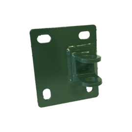 Muurplaat scharnier 90° t.b.v. M20 scharnier DSM tuinpoort - thermisch verzinkt en gecoat RAL6009 Art. nr. MPSTD6009010012