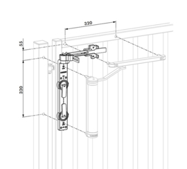 Locinox LION-VTC-DRILL~~P00007961 - Montage- en boorkaliber voor lion-verticlose-2 poortsluiters  (HO)