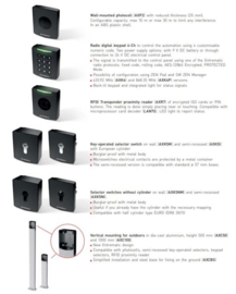Ditec Entrematic AXC50 en 100. paaltje voor montage van codeclavier, sleutelcontact, sensoren.  (HO)