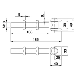 150-M18~~164-5 REGELBARE SCHARNIER M18 164-5