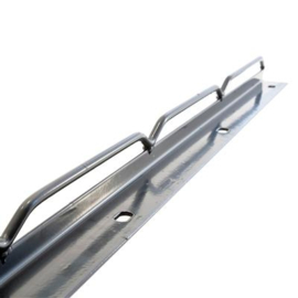 Muurlijn/gaaskam 40x20x3x1000 mm - elektrolytisch verzinkt en gecoat RAL7016 Art. nr. MUURLIJN7016100 prijs per Stuk(s) excl. BTW