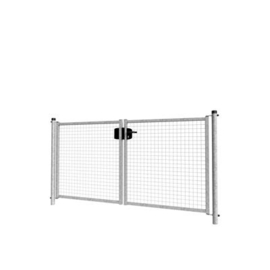 Dubbele tuinpoortset met gaasvulling 2400x1250 - verzinkt Art. nr. TPDVV240125S  prijs per Set excl. BTW