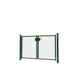 Dubbele tuinpoortset met gaasvulling 2000x1250 - RAL6009 Art. nr. TPD6009200125S prijs per Set excl. BTW