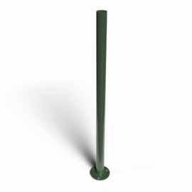 Staander Ø60 mm op ronde voetplaat - 1100 mm - Ral 6009 Art. nr. PRRV600960175110 prijs per Stuk(s) excl. BTW