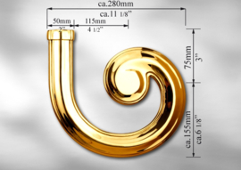 DL50R~~GEPOLIJST MESSING EINDSTUK