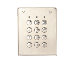 XPR codeKlavier opbouw, INOX, 99 codes, 4 relais, metaal toetsen Art nr. COD488  (NE)