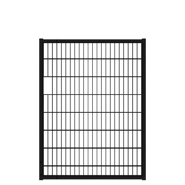 Tuinpoortvleugel 1200x1600 mm met dubbelstaafmatvulling - RAL9005 Art. nr. TPTDM9005120160  prijs per Stuk(s) excl. BTW