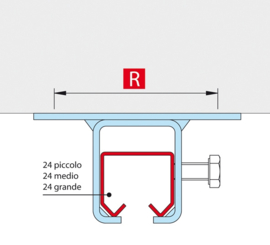 22-GRANDE~~PLAFONDSTEUN VOOR ART. 24-G