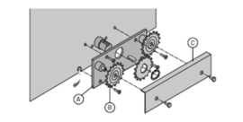 ditec cross 18 kettingwiel. CROSSTC  (HO)