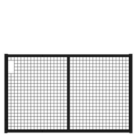 Tuinpoortvleugel 2000x1250 mm met gaasvulling - RAL9005 Art. nr. TPS9005200125 prijs per Stuk(s) excl. BTW