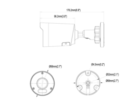 Entrya IPC6B5F4 Camera Smart DualLight 5MP 3,6mm Bullet Art nr. 105387