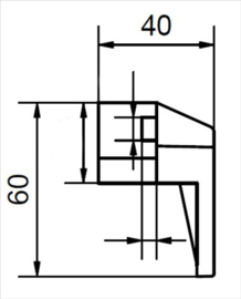 Tandlat nylon module 4 met kern in staal Art nr. 102055 (SE)