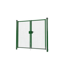 Dubbele tuinpoortset met gaasvulling 2000x1800 - RAL6005 Art. nr. TPD6005200180S prijs per Set excl. BTW