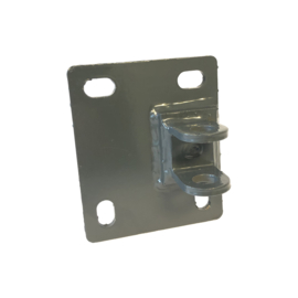 Muurplaat scharnier 90° t.b.v. M20 scharnier DSM tuinpoort - thermisch verzinkt en gecoat RAL7016 Art. nr. MPSTD7016010012