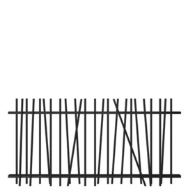 Spijlenvak Mykadoo pro 1250 - h.o.h. max. 110 mm - thermisch verzinkt en gecoat RAL9005 Art. nr. VAMYVV90051250 prijs per Stuk(s) excl. BTW