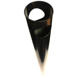 Plantsoenpaal Ø60,3x1,75x1400 mm met gat t.b.v. buis Ø42 mm - RAL9005 Art. nr. PR900560175140G prijs per Stuk(s) excl. BTW