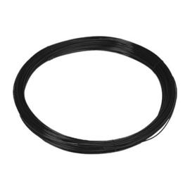 Binddraad 2,0 mm - geplastificeerd RAL9005 - rol 100 mtr kleine wikkel ca. 300 mm Art. nr. BD90051420100 prijs per Rol excl. BTW