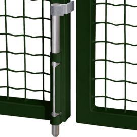 Opbouwgrondgrendel met aluminium as - RAL6009 Art. nr. VSAK6009QF1BL  (TH)