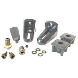 Scharnierset 90° regelbaar - RAL7016 Art. nr. SCHARNSETHM7016