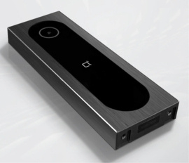 Fasttel FTB26KF-EKEY | Codeklavier/Badgelezer/Bluetooth/NFC: 1 relais, Wiegand en Cloud. Zwart alu inbouw met Ekey lezer uitsparing 77x257x30 mm (HO)