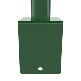 Staander Ø60 mm op L-voetplaat - 1600 mm - RAL6009 Art. nr. PRLV600960175160 prijs per Stuk(s) excl. BTW