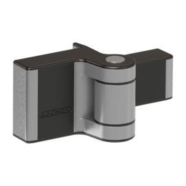 Locinox Compact 2-dimensionaal verstelbaar 180° opbouwscharnier PUMA - ZILVER Art. nr. PUMAZILV