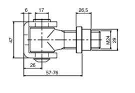 C24~~HINGE TO BE WELDED M24