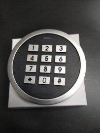 10x Codeclavier Kijzer -SK07 rond RVS Vandaalbestendig en weerbestendig. IP 67, dus werkt zelfs onder water. Art. 0225  €78,95 p/st. (QU)