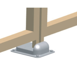 CA LIMIT M poortstop gegalvaniseerd, degelijke middenstop. Art.0507  (HO)