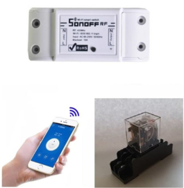 Wifi Module. uw poort openen met uw gsm zonder sim kaart of abonnement.WIFI DRAADLOZE SWITCH en relais. Art. 4019, Art. 4119  (QU)