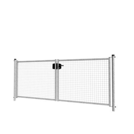 Dubbele tuinpoortset met gaasvulling 3000x1250 - verzinkt Art. nr. TPDVV300125S prijs per Set excl. BTW