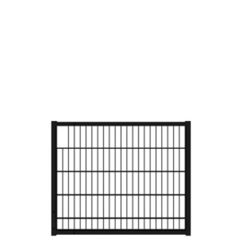 Tuinpoortvleugel 1200x1000 mm met dubbelstaafmatvulling - RAL9005 Art. nr. TPTDM9005120100  prijs per Stuk(s) excl. BTW