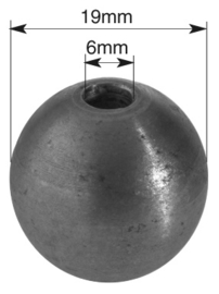 DBO-19~~DOORBOORDE BOL GAT 6MM.