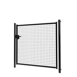 Enkele tuinpoortset met gaasvulling 1500x1500 - RAL9005 Art. nr. TPS9005150150S prijs per Set excl. BTW