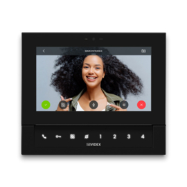 VIDEX  Binnenpost IP Klass serie zwart Art nr. VIPKL7VXIPB  (NE)