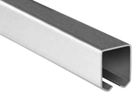 24-M~~RAIL VOOR ROLLEN MIDDEL 44MM - 6 METER