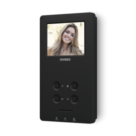 VIDEX  Binnenpost IP 6K3 serie Zwart Art nr. VIP6398BL  (NE)