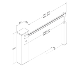 Slagboominstallatie Kit LADY.5  (PO)