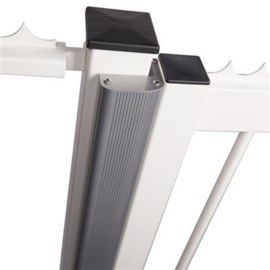 Uitvulprofiel voor magneetslot MAG2500 en MAGMAG2500 - aluminium en gecoat ZILVER Art. nr. NLINEMAG2500ZILV prijs per Stuk(s) excl. BTW