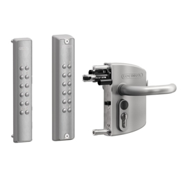 Locinox VOLTA – Opbouwslot met extern codeklavier op batterijen – Enkelzijdig