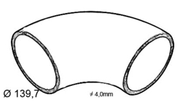 LB3M139.7~~LASBOCHT 3 D 90 - 139.7 x 4 - STAAL