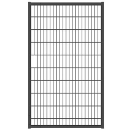 Tuinpoortvleugel 1200x2000 mm met dubbelstaafmatvulling - RAL7016 Art. nr. TPTDM7016120200 prijs per Stuk(s) excl. BTW