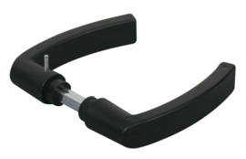 3006P~~P00006276 - Krukpaar in polyamide- krukstift vierkant 8mm-zwart