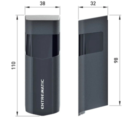 Ditec LIN2B Set fotocellen 24VDC, max. 20m, zender batterij gevoed  (HO)