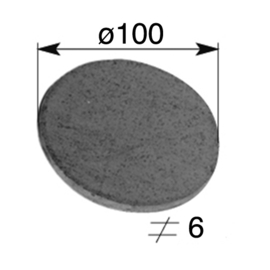 RO100X6~~SCHIJF IN IJZER - 100x6