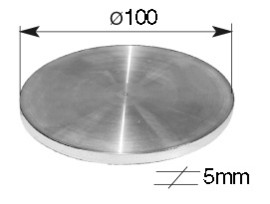 RO INOX 100X5~~SCHIJF INOX 100X5