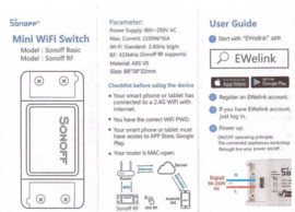 10x Wifi Module. uw poort openen met uw gsm zonder sim kaart of abonnement.WIFI DRAADLOZE SWITCH en relais.Art. 4019, Art. 4119  €54,95 p/st. (QU)