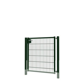 Enkele tuinpoortset met dubbelstaafmatvulling 1000x1200 - RAL6009 Art. nr. TPTDM60091012S prijs per Set excl. BTW