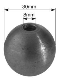 DBO-30~~DOORBOORDE BOL GAT 8MM.